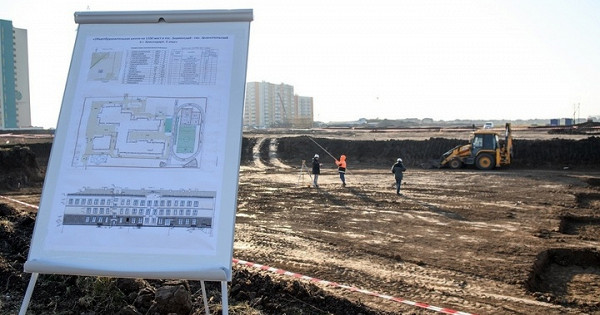 В Краснодаре начали возводить школу в Новознаменском