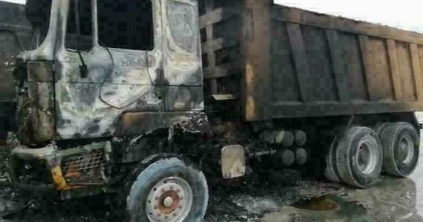 Пять грузовиков сгорели в Новороссийске