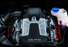 Установка двигателя Audi