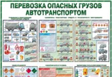 Правила перевозки опасных грузов автомобильныс танспортом