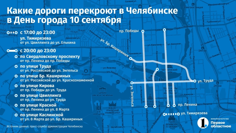 Все, что нужно знать про День города в Челябинске: афиша, перекрытие дорог, автобусы