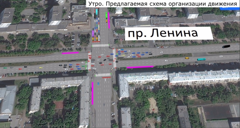 В центре Челябинска с 17 октября изменится схема движения автомобилей