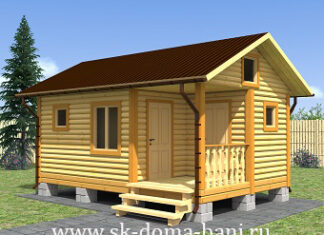 Преимущества бани из сухого бруса