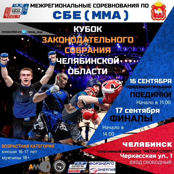 В Челябинске пройдет Кубок Законодательного собрания по ММА