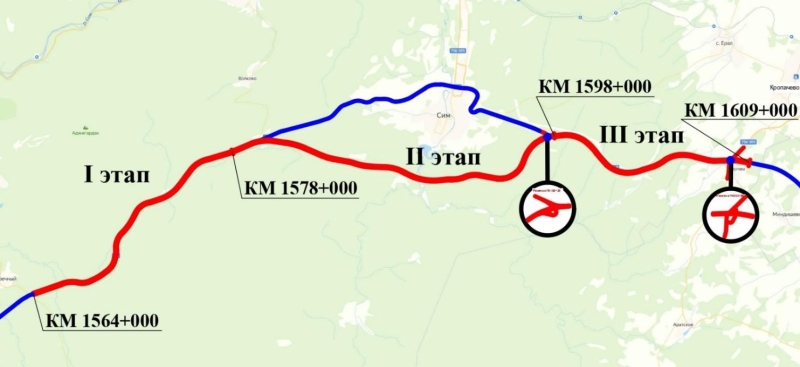 Трасса М-5 в Челябинской области после реконструкции станет короче на один километр