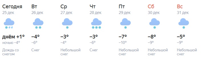 Последняя неделя 2023 года в Челябинской области будет теплой и снежной