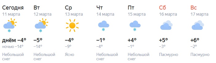 До +6 градусов потеплеет в Челябинске на этой неделе